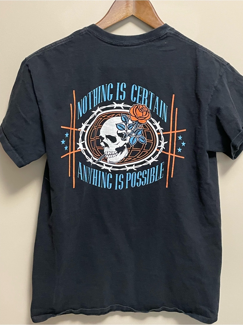 Empyre Nothing Is Certain Skull Graphic T-Shirt Men’s Medium